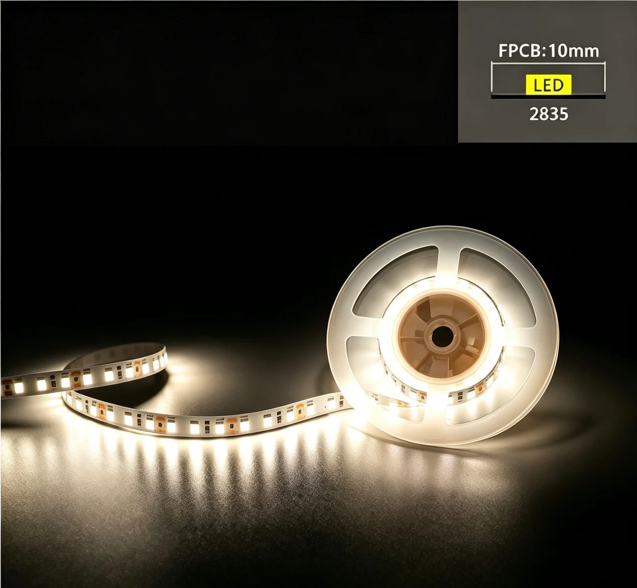 Single-color bare LED strip production array