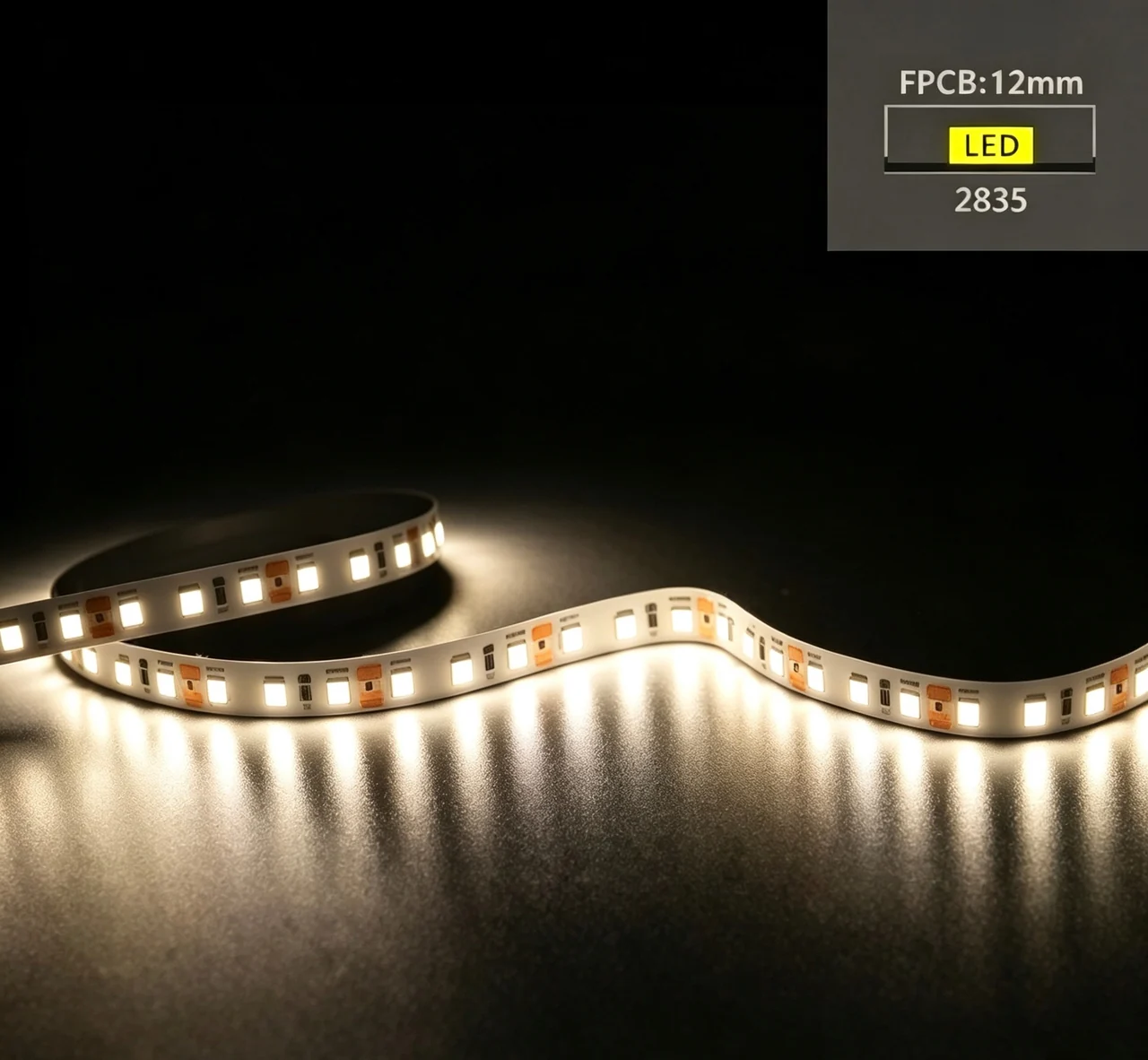 2835 · W12 · 120 bare LED strip product image