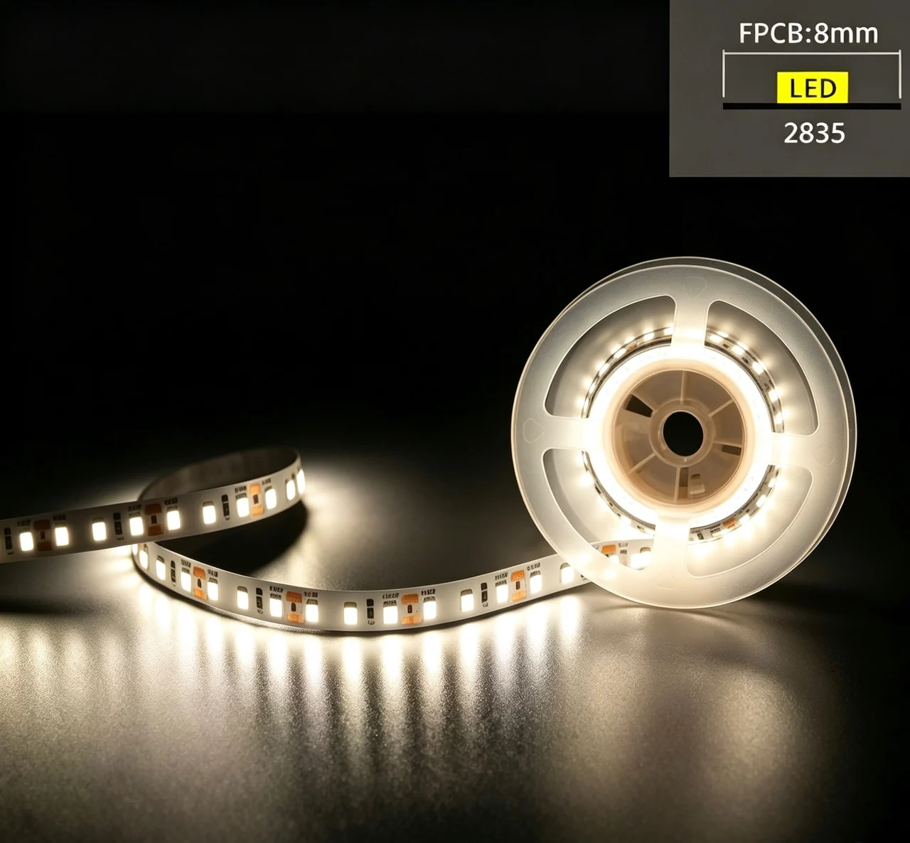 2835 · W8 · 120 bare LED strip product image