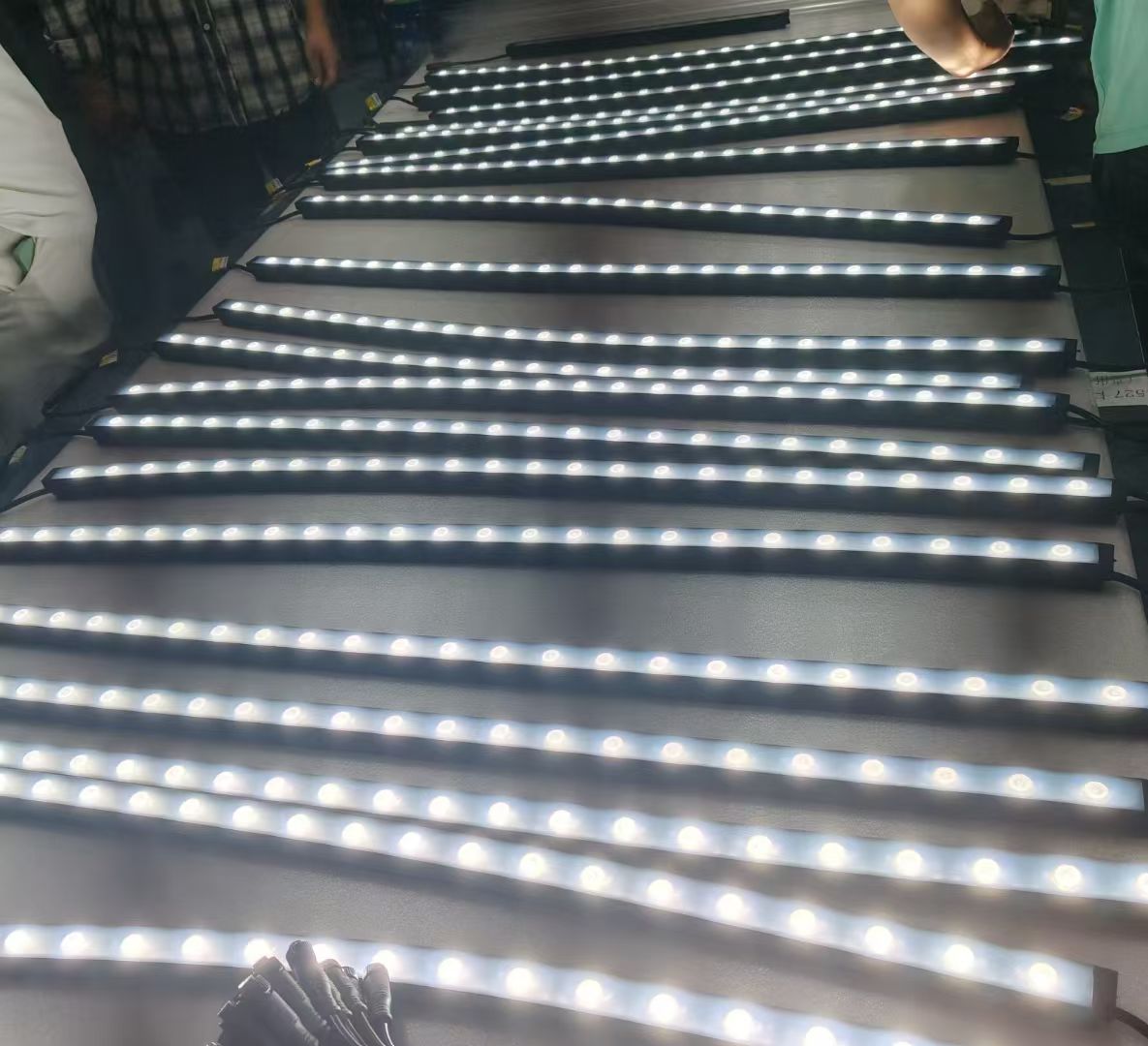 Single-color bare LED strip production array